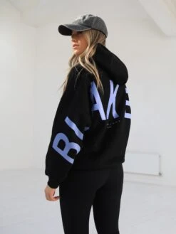 Members Isabel Oversized Hoodie - Black & Blue -Blakely Clothing Store 2011WMBlackB 05D