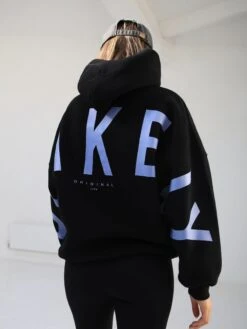 Members Isabel Oversized Hoodie - Black & Blue -Blakely Clothing Store 2011WMBlackB 07D