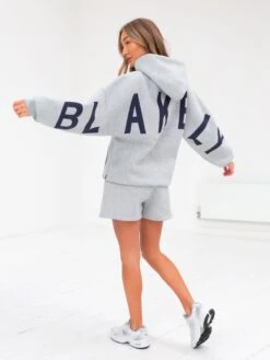 Isabel Oversized Hoodie - Marl Grey -Blakely Clothing Store 2011WMarlgrey 04D
