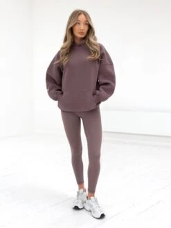 Outline Isabel Oversized Hoodie - Mauve Brown -Blakely Clothing Store 20120LightBrown 02D