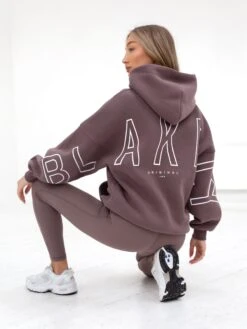 Outline Isabel Oversized Hoodie - Mauve Brown -Blakely Clothing Store 20120LightBrown 07D bc861c7b 8e13 4de7 a049 cf58af0a5a3e