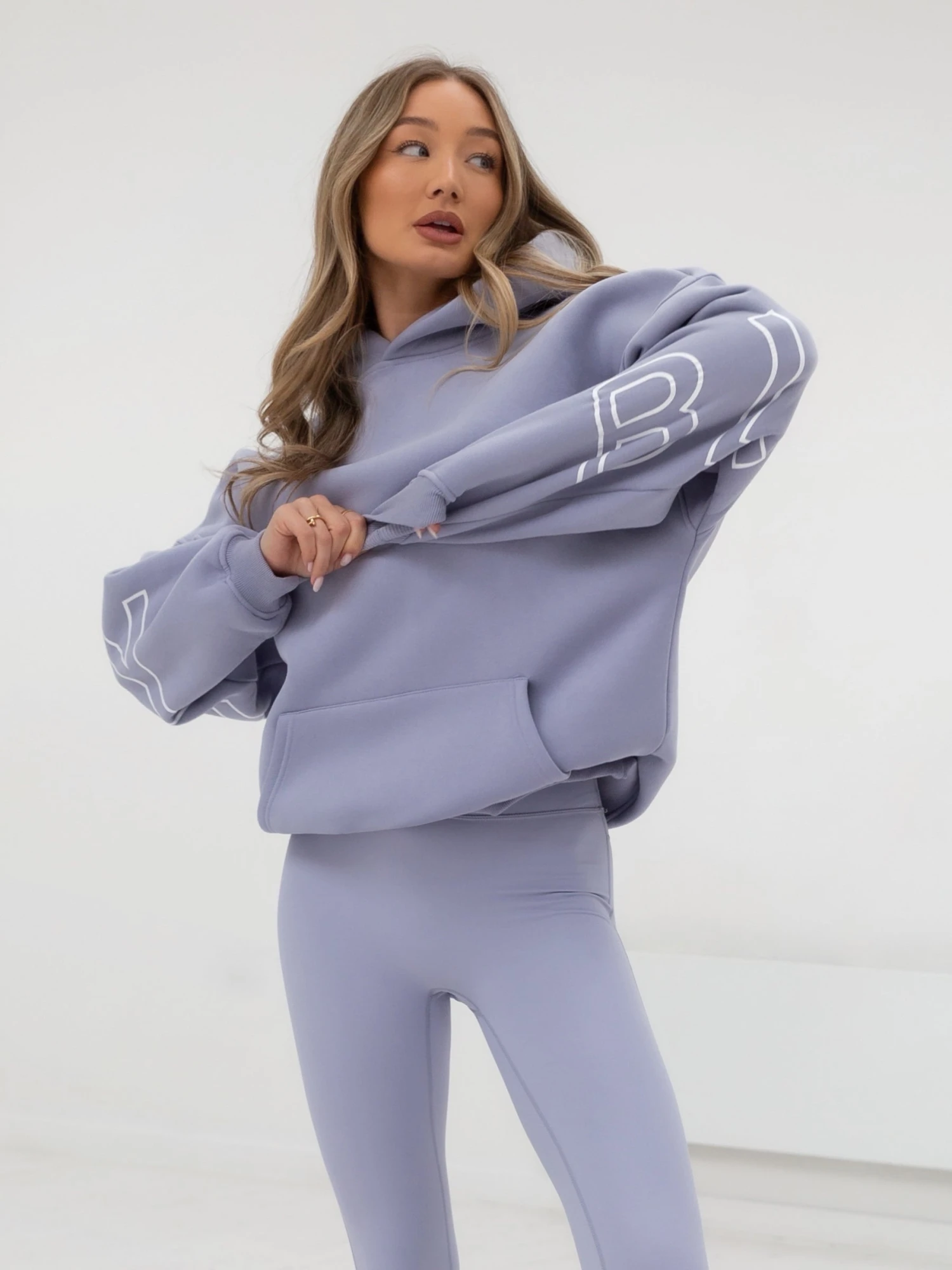 Outline Isabel Oversized Hoodie - Light Violet 4 Outline Isabel Oversized Hoodie - Light Violet - Image 4