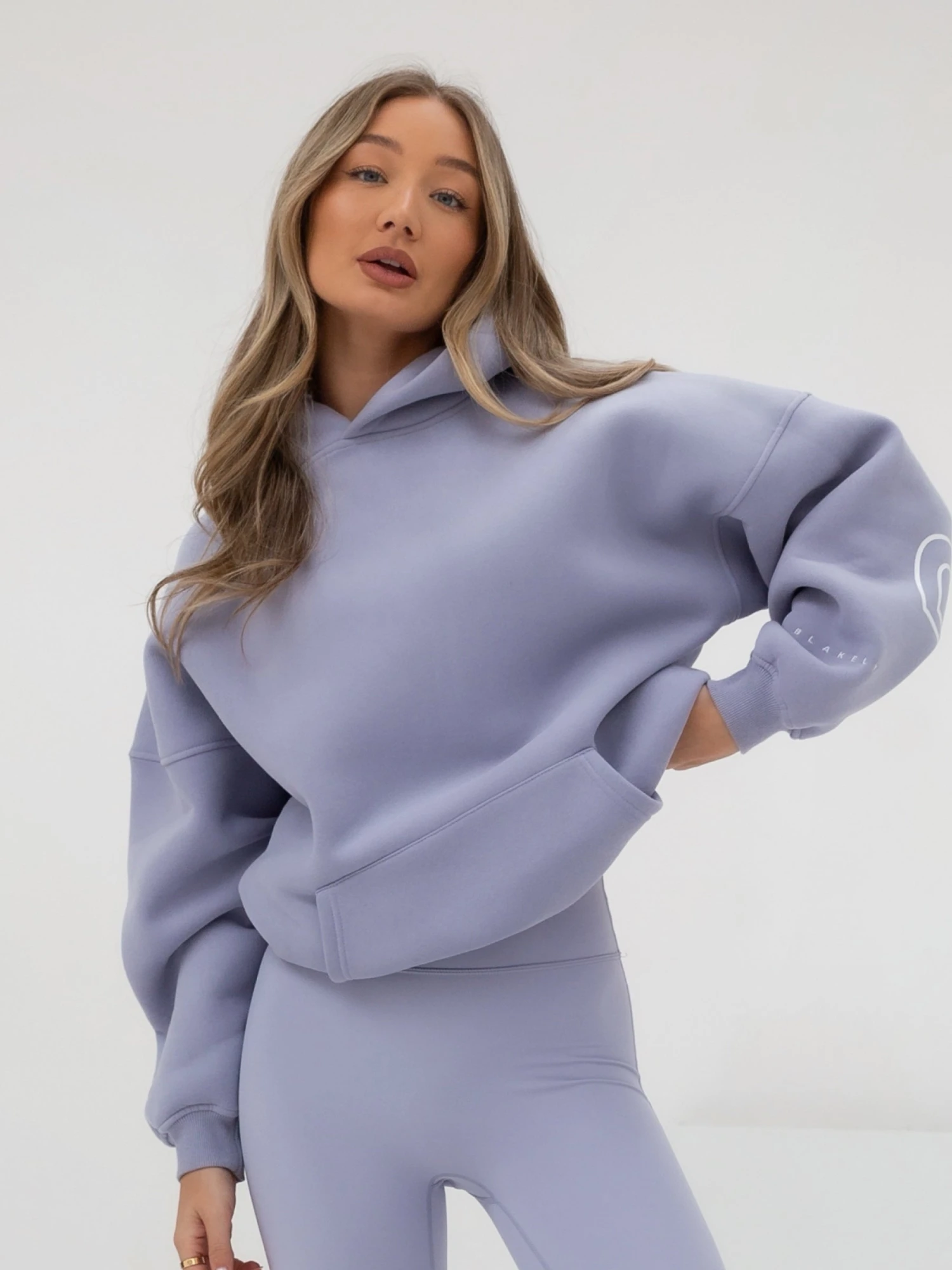 Outline Isabel Oversized Hoodie - Light Violet 2 Outline Isabel Oversized Hoodie - Light Violet - Image 2