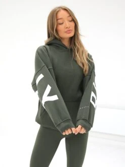 Isabel Oversized Hoodie - Khaki Green -Blakely Clothing Store 2012GkhakigreenD 4
