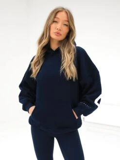 Isabel Oversized Hoodie - Navy Blue 8 Isabel Oversized Hoodie - Navy Blue -Blakely Clothing Store 2012GnavyD 2