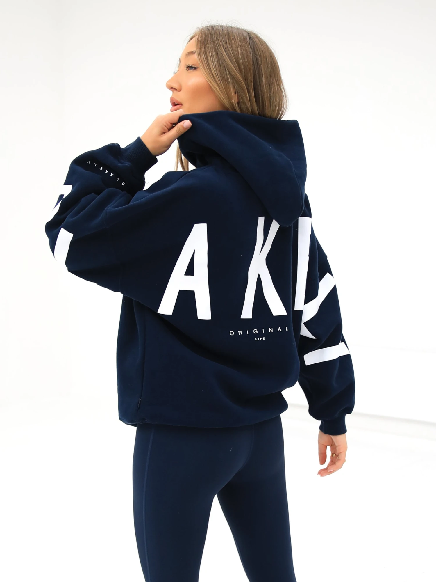 Isabel Oversized Hoodie - Navy Blue 4 Isabel Oversized Hoodie - Navy Blue - Image 4