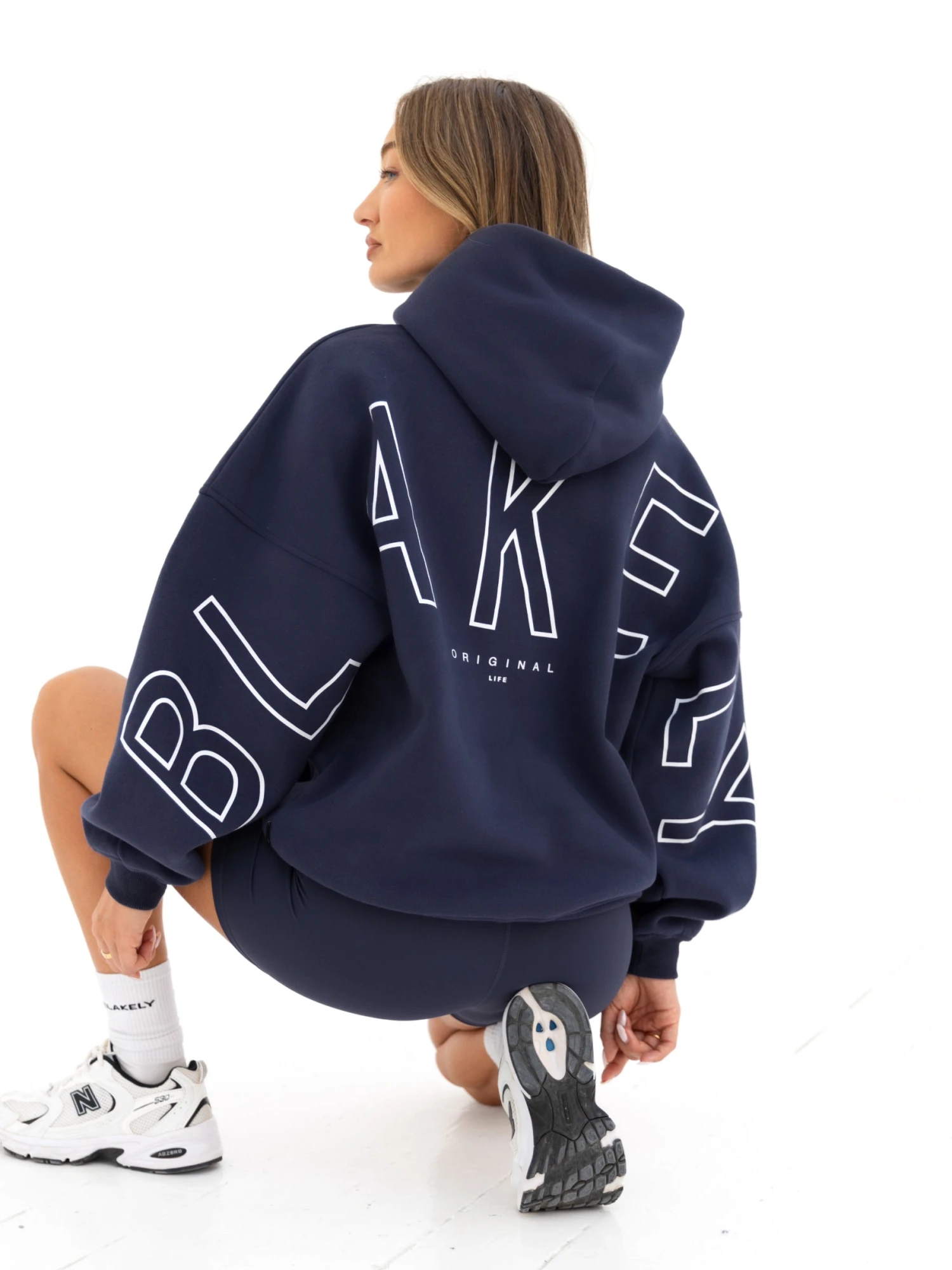 Outline Isabel Oversized Hoodie - True Navy 3 Outline Isabel Oversized Hoodie - True Navy - Image 3