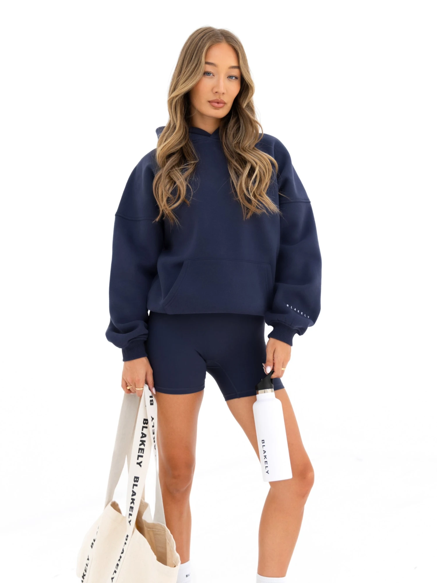 Outline Isabel Oversized Hoodie - True Navy 6 Outline Isabel Oversized Hoodie - True Navy - Image 6
