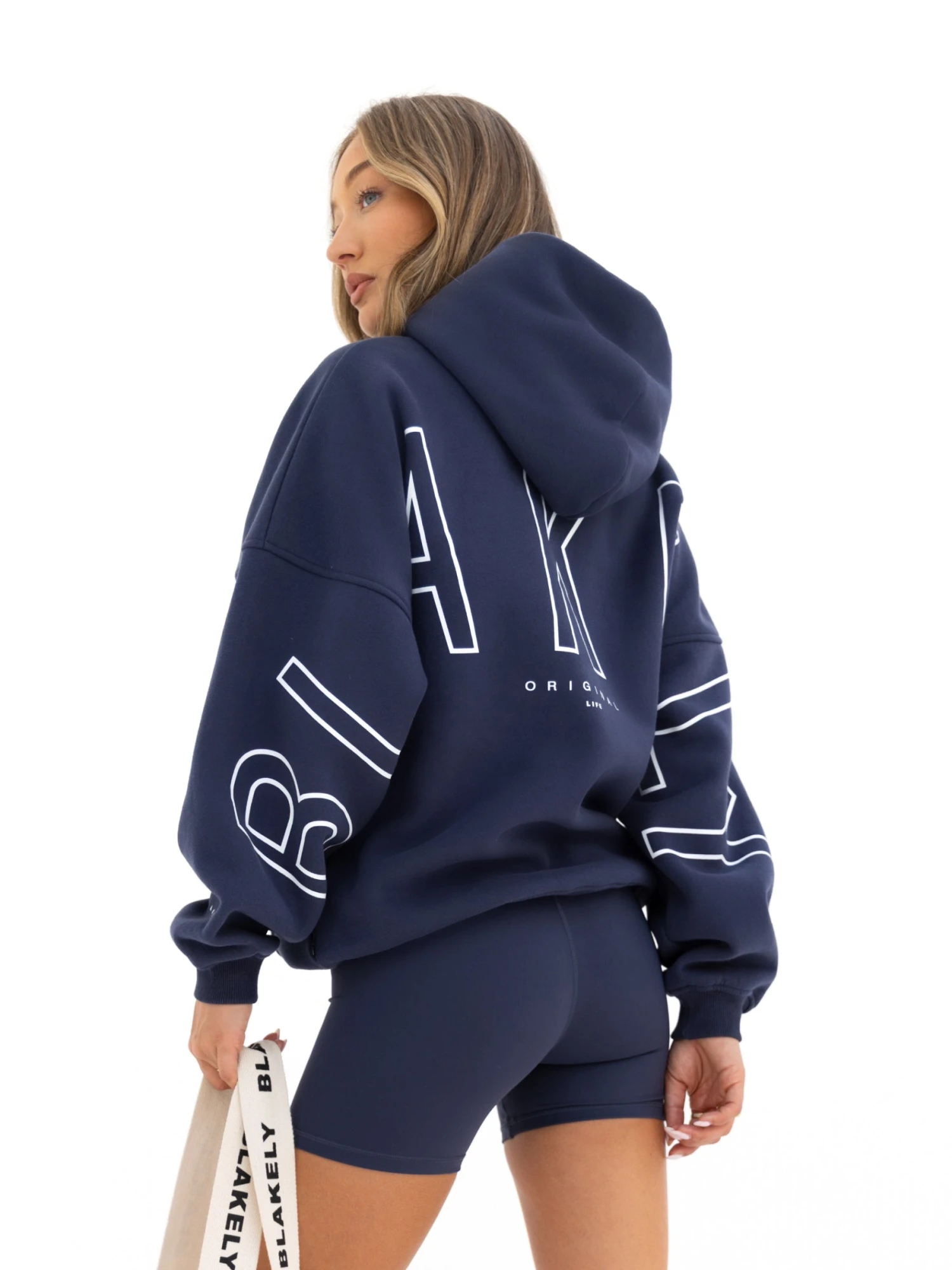 Outline Isabel Oversized Hoodie - True Navy 1 Outline Isabel Oversized Hoodie - True Navy