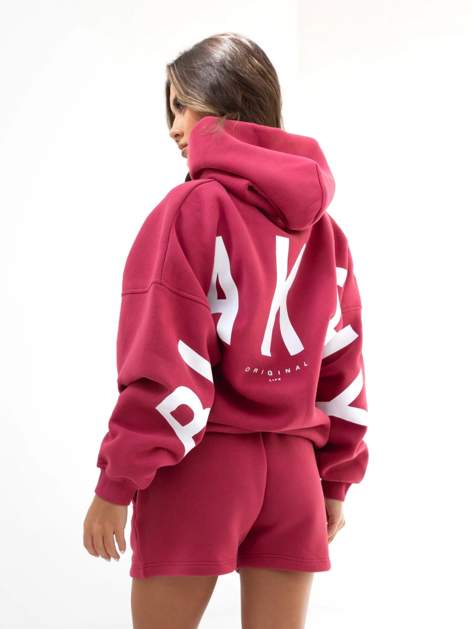 Isabel Oversized Hoodie - Deep Pink 1 Isabel Oversized Hoodie - Deep Pink