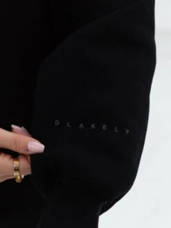 Tonal Isabel Oversized Hoodie - Black -Blakely Clothing Store 2012TBLACKD 2