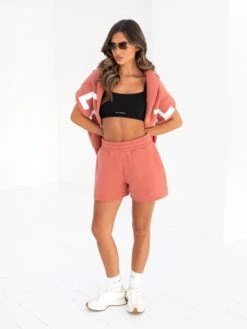 Isabel Oversized Hoodie - Burnt Coral -Blakely Clothing Store 2012WBURNTCORAL01D