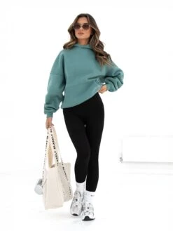 Isabel Oversized Hoodie - Deep Sage 9 Isabel Oversized Hoodie - Deep Sage -Blakely Clothing Store 2012WDEEPSAGE05D