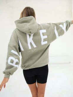 Isabel Oversized Hoodie - Olive -Blakely Clothing Store 2012WOlive4D