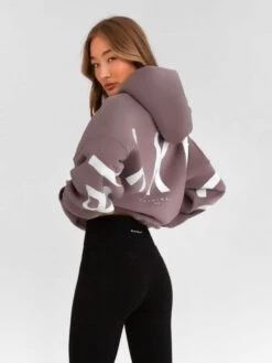 Isabel Oversized Hoodie - Pink Taupe -Blakely Clothing Store 2012WPinkTaupe 06D