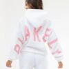 Isabel Oversized Hoodie - White & Pink