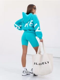 Isabel Oversized Hoodie - Aqua -Blakely Clothing Store 2012XAQUA01D