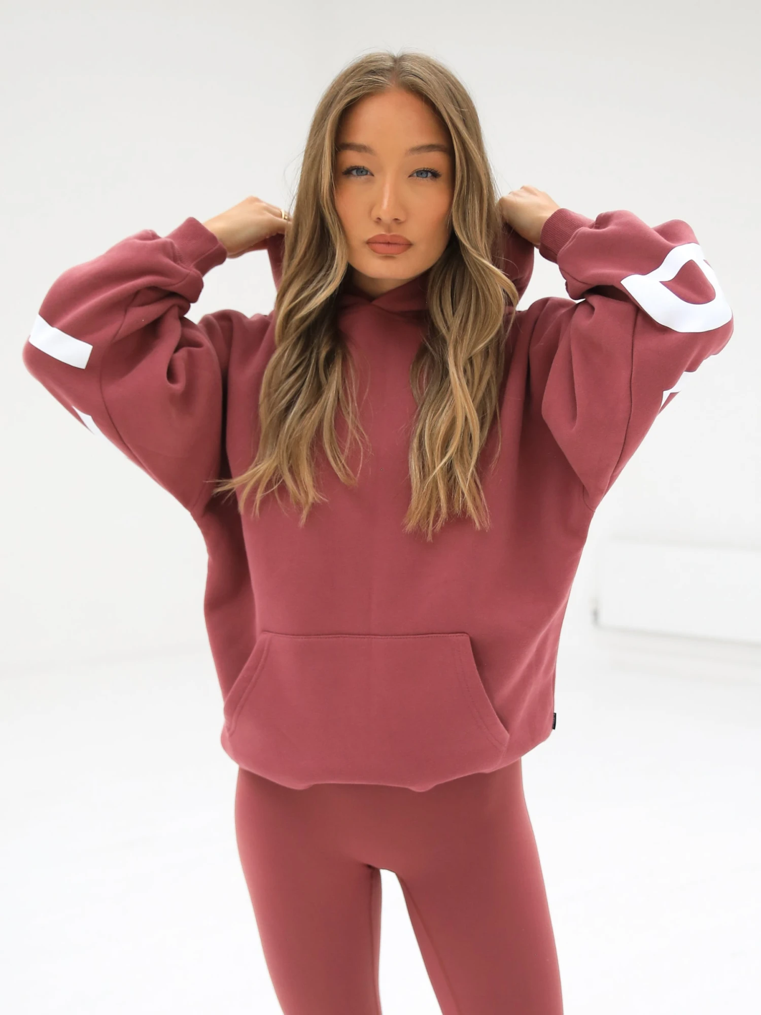 Isabel Oversized Hoodie - Berry 7 Isabel Oversized Hoodie - Berry - Image 7