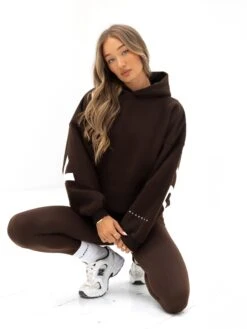 Isabel Oversized Hoodie - Coffee Bean -Blakely Clothing Store 2012XBROWN02D