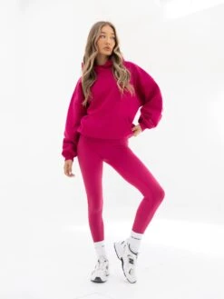 Isabel Oversized Hoodie - Ultra Pink -Blakely Clothing Store 2012XULTRAPINK02D