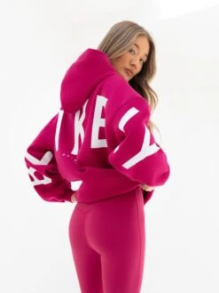Isabel Oversized Hoodie - Ultra Pink -Blakely Clothing Store 2012XULTRAPINK03D
