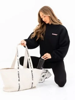 Cloud Print Oversized Hoodie - Black -Blakely Clothing Store 2015 1BLACK06D