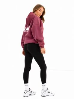 Cloud Print Oversized Hoodie - Dark Pink -Blakely Clothing Store 2015 1DARKPINK01D