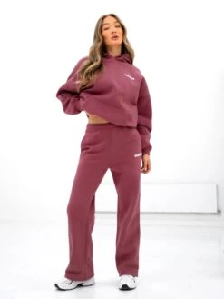 Cloud Print Oversized Hoodie - Dark Pink -Blakely Clothing Store 2015 1DARKPINK03D