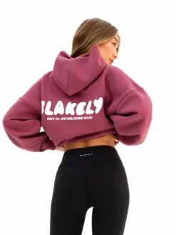 Cloud Print Oversized Hoodie - Dark Pink -Blakely Clothing Store 2015 1DARKPINK05LEADD