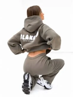 Cloud Print Oversized Hoodie - Safari Green -Blakely Clothing Store 2015 1SAFARI05D