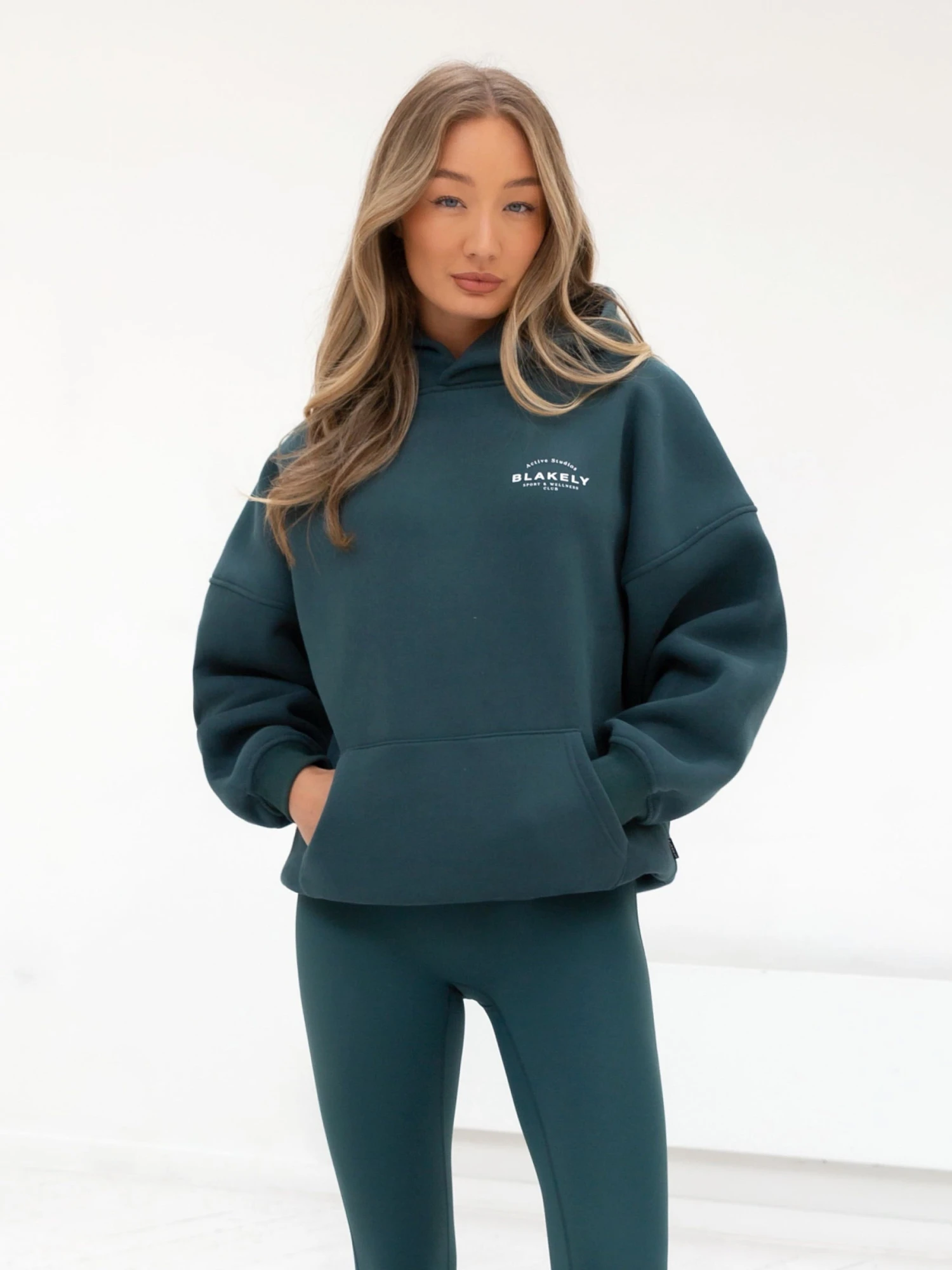 Active Studios Oversized Hoodie - Teal Green 2 Active Studios Oversized Hoodie - Teal Green - Image 2