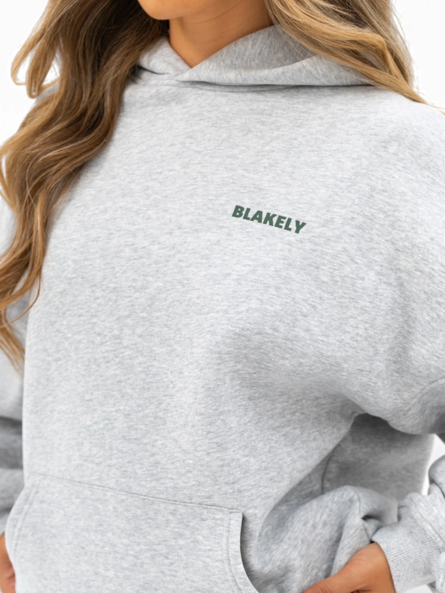 Amelie Oversized Hoodie - Marl Grey 6 Amelie Oversized Hoodie - Marl Grey - Image 6