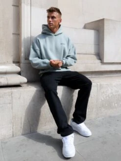 Arlo Relaxed Hoodie - Mineral Blue -Blakely Clothing Store 2016OMBLUE05D