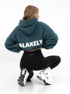 Amelie Oversized Hoodie - Teal Green -Blakely Clothing Store 2016OTEALGREEN01D