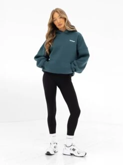 Amelie Oversized Hoodie - Teal Green -Blakely Clothing Store 2016OTEALGREEN03D