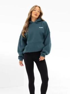 Amelie Oversized Hoodie - Teal Green -Blakely Clothing Store 2016OTEALGREEN05D