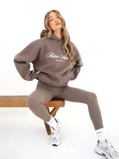 Off Duty Oversized Hoodie - Ash Brown -Blakely Clothing Store 2017 1BROWN04D