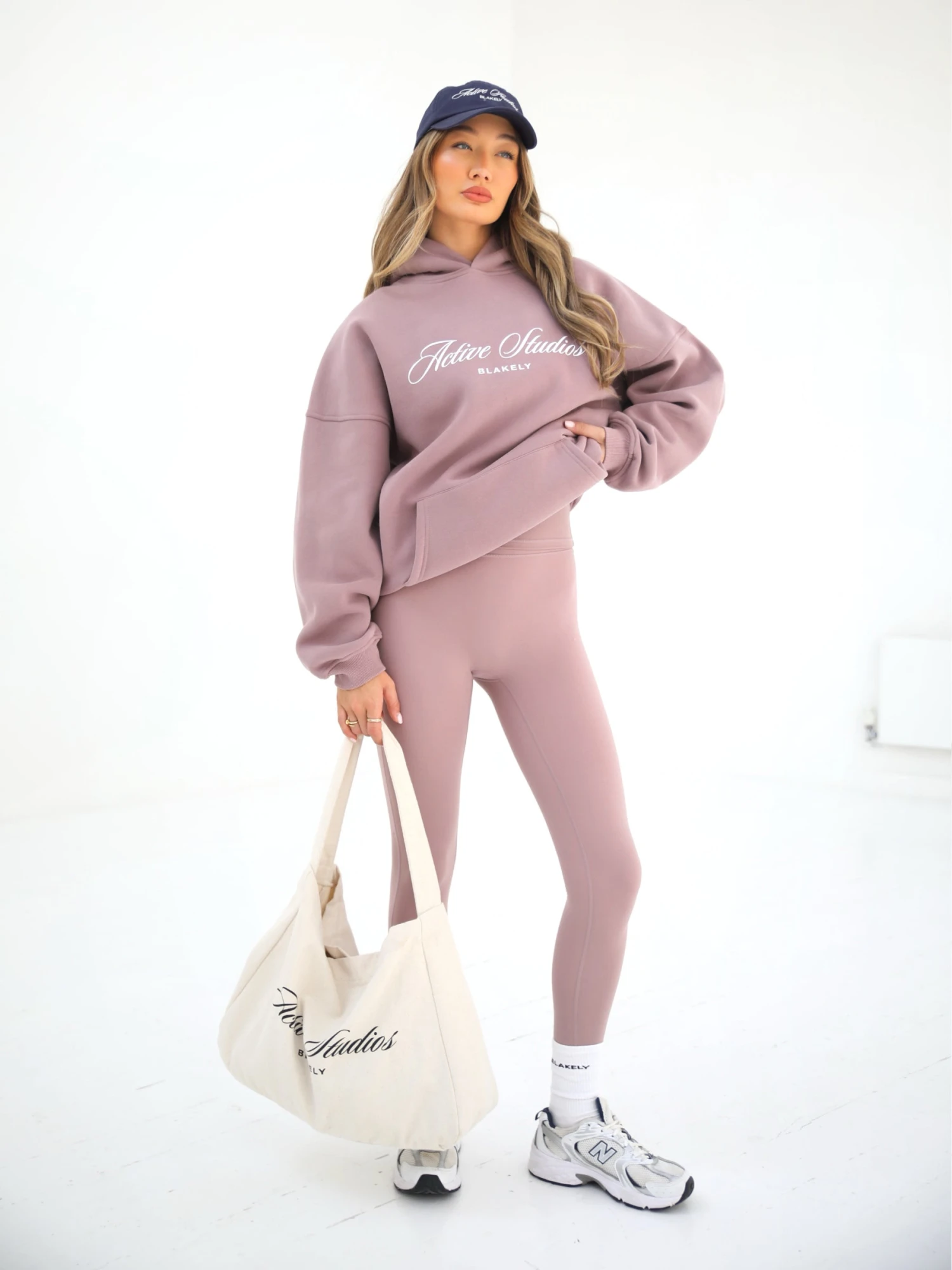 Off Duty Oversized Hoodie - Dusty Pink 3 Off Duty Oversized Hoodie - Dusty Pink - Image 3