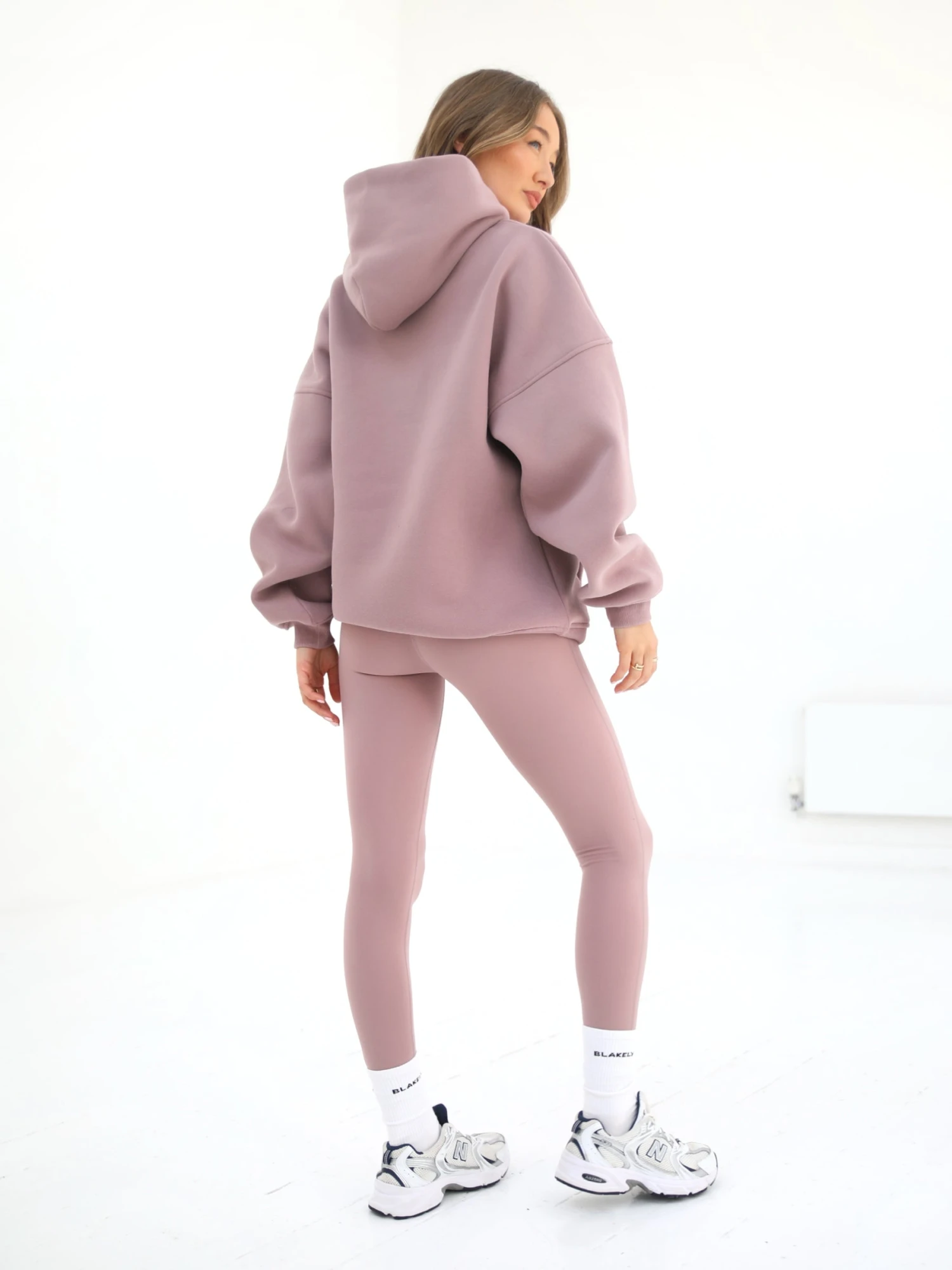 Off Duty Oversized Hoodie - Dusty Pink 4 Off Duty Oversized Hoodie - Dusty Pink - Image 4