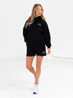 Italia Oversized Hoodie - Black -Blakely Clothing Store 201BWBlack 01D