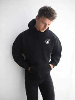 Vita Relaxed Hoodie - Black -Blakely Clothing Store 201IMBlack 01D
