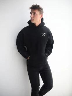 Vita Relaxed Hoodie - Black -Blakely Clothing Store 201IMBlack 04D