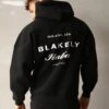 Italia Relaxed Hoodie - Black -Blakely Clothing Store 201MBBlack LeadD