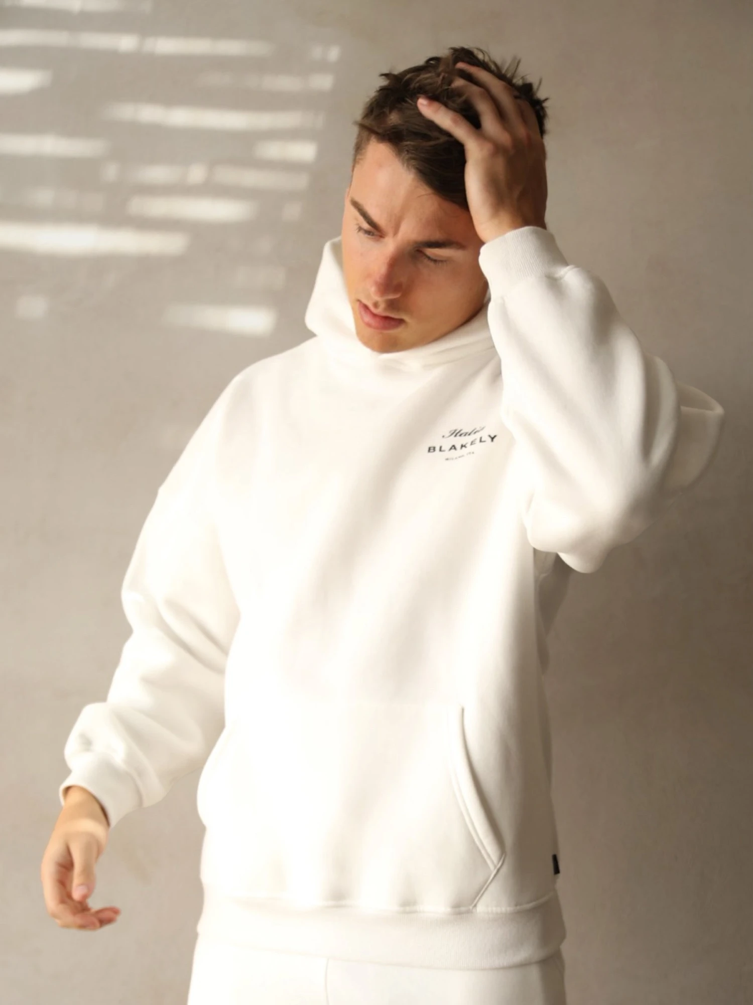 Italia Relaxed Hoodie - Flat White 6 Italia Relaxed Hoodie - Flat White - Image 6
