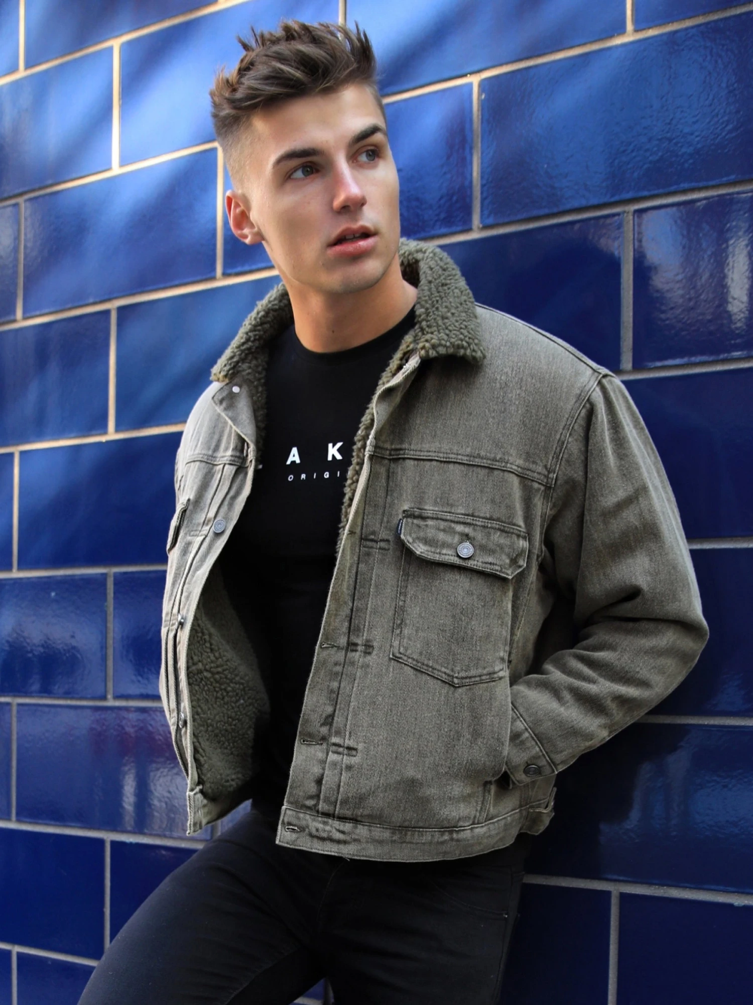 Rapha Denim Jacket - Army Green 1 Rapha Denim Jacket - Army Green