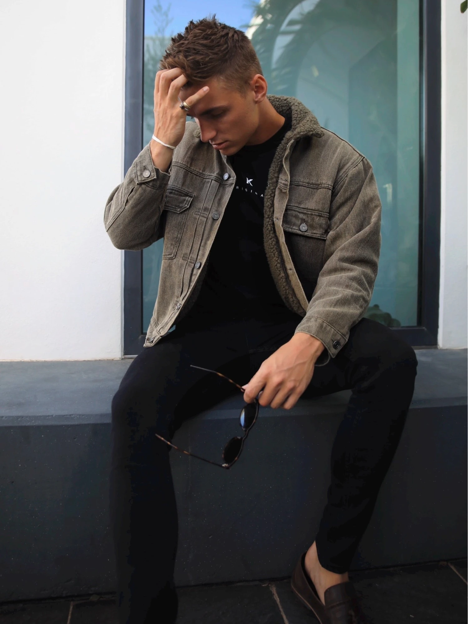 Rapha Denim Jacket - Army Green 2 Rapha Denim Jacket - Army Green - Image 2