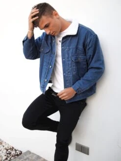 Raleigh Denim Jacket - Blue -Blakely Clothing Store 2030Blue6D