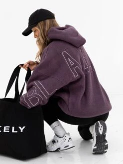 Borg Isabel Oversized Hoodie - Plum 10 Borg Isabel Oversized Hoodie - Plum -Blakely Clothing Store 2035PLUM04D