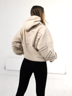 Borg Isabel Oversized Hoodie - Tan -Blakely Clothing Store 2035Tan 01D