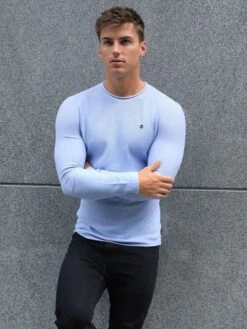 Mason Knit Jumper - Light Blue